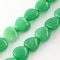 Zöld Jade Szív Ásványgyöngy Gyöngyfüzér 10x10x5mm