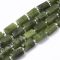 Zöld Jade Téglalap Oszlop Ásványgyöngy 8-11x6-8x5-7mm