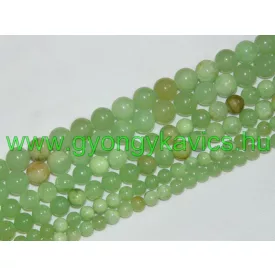 Zöld Jade (színes) Ásványgyöngy 10mm