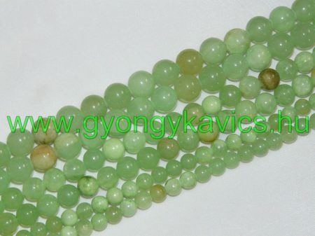 Zöld Jade (színes) Ásványgyöngy 8mm