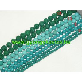 Zöld Lávakő Ásványgyöngy 12mm