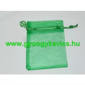 Zöld Organza Tüll Díszzacskó Dísztasak 10x15cm