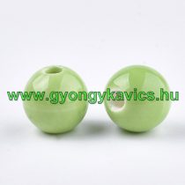 Zöld Porcelán Gyöngy 8mm 
