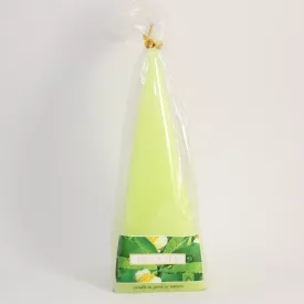 Zöld Tea Piramis Gyertya 5x15cm