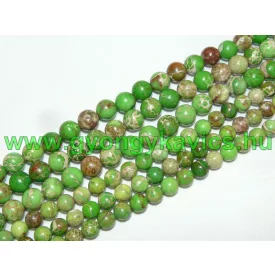   Zöld Tengeri Jáspis Regalit Ásványgyöngy Gyöngyfüzér 6mm