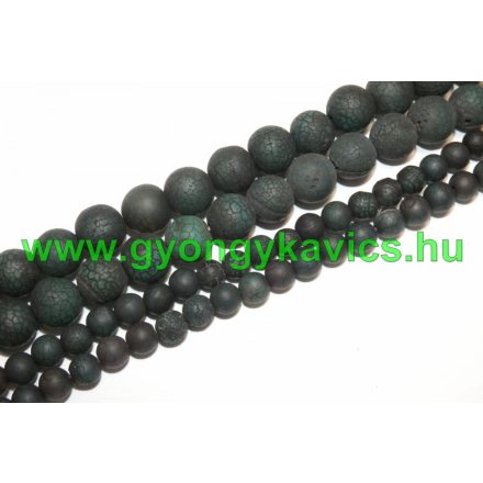 Zöld Tibeti Achát Ásványgyöngy 6mm