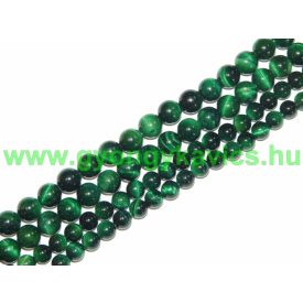 Zöld Tigrisszem Ásványgyöngy 10mm