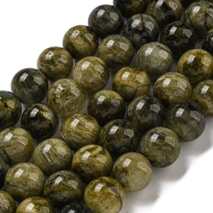 Zöld Turmalin Ásványgyöngy  10mm