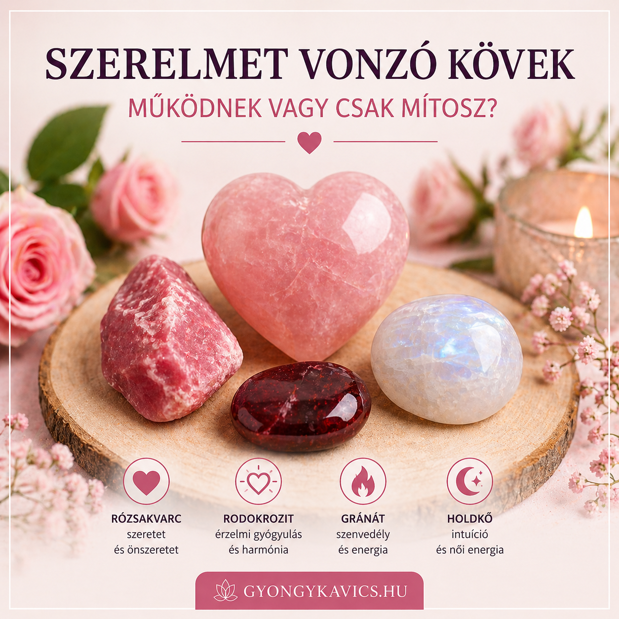 Szerelmet vonzó kövek – működnek, vagy csak mítosz?
